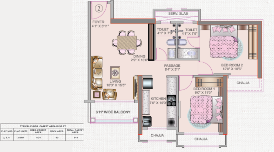Tharwani-Palladian-2-BHK-604-Sqft